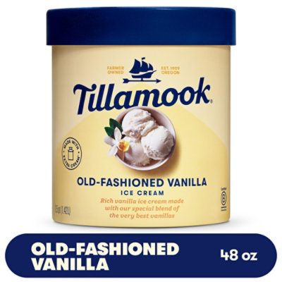 Tillamook Old-Fashioned Vanilla Ice Cream - 48 Oz - Image 1