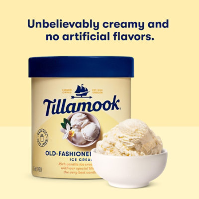 Tillamook Old-Fashioned Vanilla Ice Cream - 48 Oz - Image 6