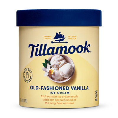 Tillamook Ice Cream Old Fashion Vanilla - 1.5 QT