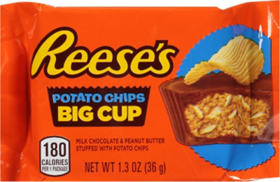 Reeses Milk Chocolate Peanut Butter Big Cup Stuffed With Potato Chips Stand - EA - Image 2