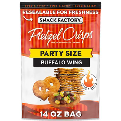 Snack Factory Buffalo Wing Pretzel Crisps - 14 Oz - Image 1