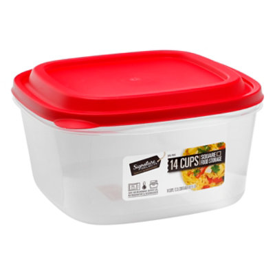 1pc Square Food Storage Container For Refrigerator, Ideal For