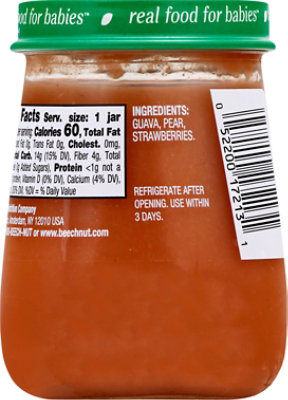 Beech-Nut Naturals Stage 2 Guava Pear & Strawberries Baby Food - 4 Oz - Image 5