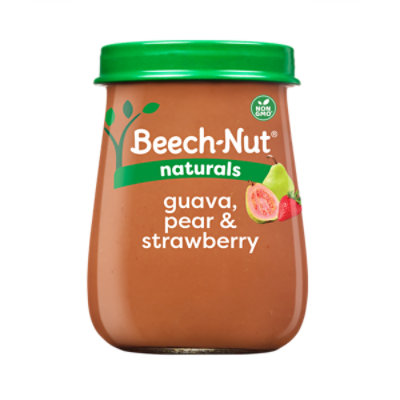 Beech-Nut Naturals Stage 2 Guava Pear & Strawberries Baby Food - 4 Oz