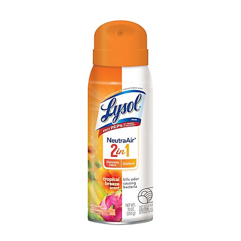 Lysol Tropical Breeze Disinfectant Spray - 10 OZ