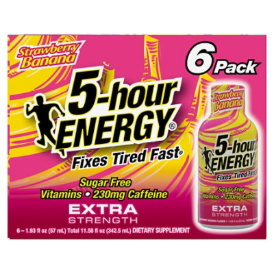 5-hour ENERGY Strawberry Banana Extra Strength Shot - 6-1.93 Fl. Oz. - Image 2