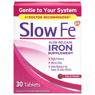 Slow Fe Slow Release Iron 45mg - 30 CT - Image 1