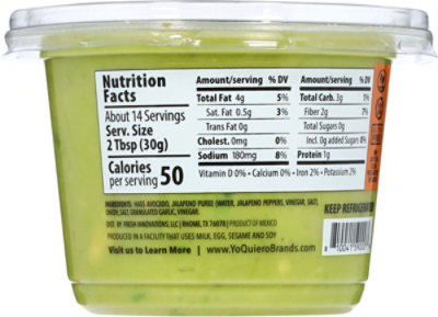 Yo Quiero Original Guacamole - 15 OZ - Image 5