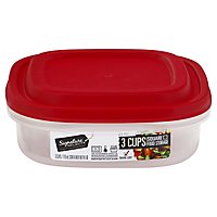 Signature Select Food Storage Square 3 Cup - EA - Image 3