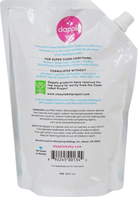 Dapple Bottle & Dish Soap Refill Pack Fragrance-free - 34 FZ - Image 5