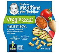 Gerber Garden Tomato Mealtime Harvest Bowl Toddler Food Tray - 4.5 Oz