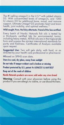 Nordic Naturals Ultimate Omega D3 - 120 CT - Image 5