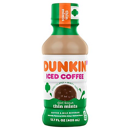 Dunkin Thin Mint Iced Coffee Bottle - 13.7 FZ - Image 2