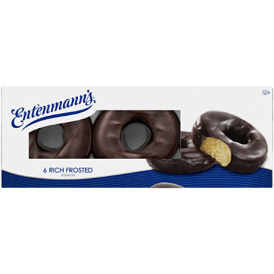 Entenmann’s Rich Frosted Chocolate Donuts - 12.4 Oz - Image 1