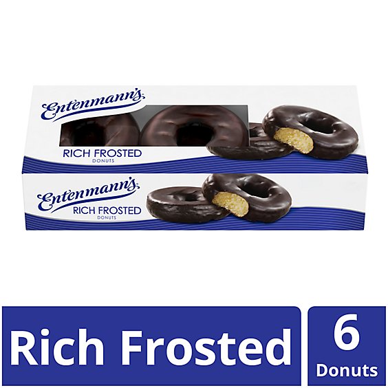 Entenmann’s Rich Frosted Chocolate Donuts - 12.4 Oz