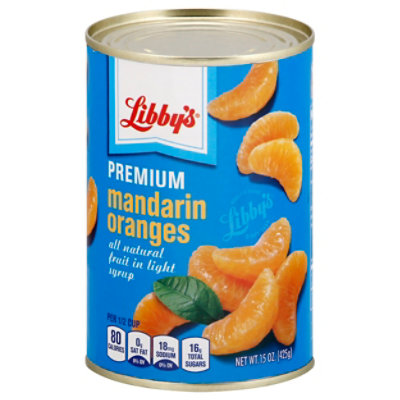 Libbys Mandarin Oranges In Light Syrup - 15 OZ