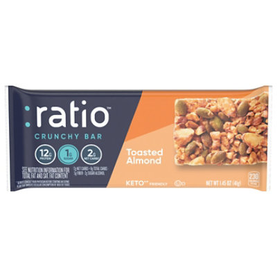 Ratio Keto Friendly Bar Toasted Almond 1.45 OZ JewelOsco