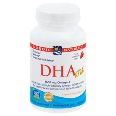 Nordic Naturals Dha Xtra Strawberry - 60 CT - Image 3