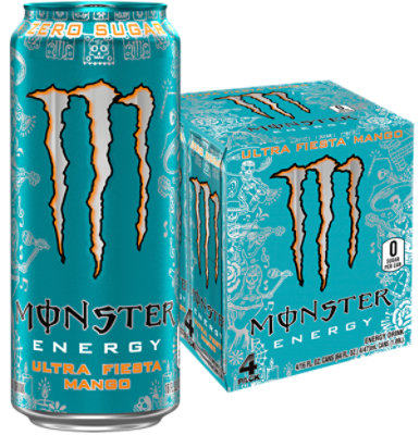 Monster Energy Ultra Fiesta Sugar Free Energy Drink - 4-16 Fl. Oz. - Image 2