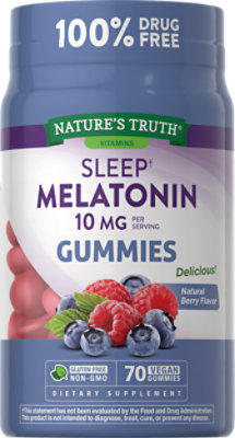 Nature's Truth Extra Strength Melatonin 10 mg Gummies - 70 Count - Image 4
