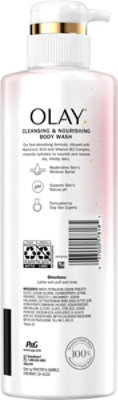 Olay Cleansing & Nourishing Body Wash with Vitamin B3 and Hyaluronic Acid - 17.9 Fl. Oz. - Image 5