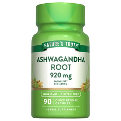 Nature's Truth Ashwagandha Root 920 mg - 90 Count - Image 1