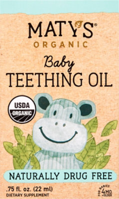 Maty's Organic Baby Teething Oil - .75 OZ - Image 2