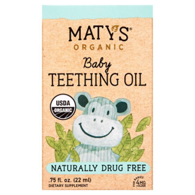 Maty's Organic Baby Teething Oil - .75 OZ