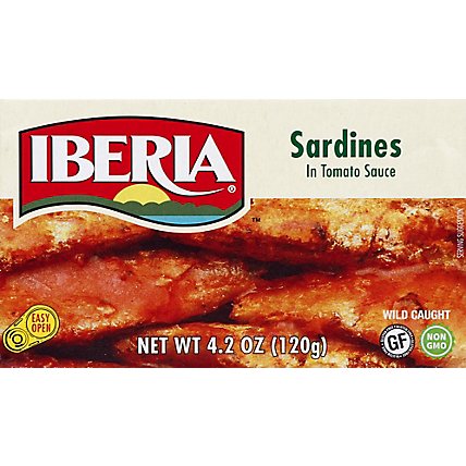 Iberia Sardines In Tomato - 4.3 OZ - Image 1