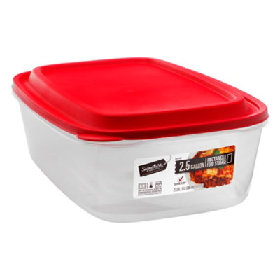 Signature SELECT Food Storage Rectangle 2.5 Gal - EA