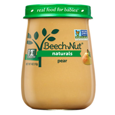 Beech-Nut Naturals Baby Food Stage 1 Pear - 4 Oz