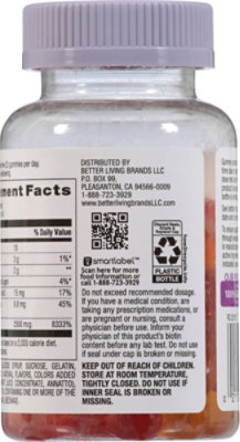 Signature Select/Care Gummies Hair Skin & Nails 2500 Mcg - 80 CT - Image 4