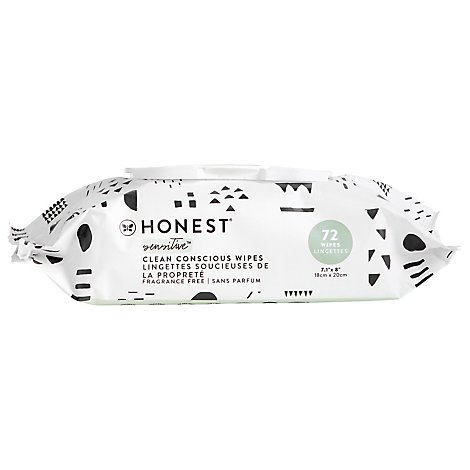 The Honest Co Pattern Play Wipes - 72 CT