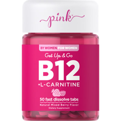  Pink Get Up & Go B12 Plus L-carnitine - 50 CT 