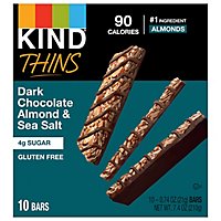 Kind Thins Dark Chocolate Nuts & Sea Salt - 10-.74 OZ - Image 1