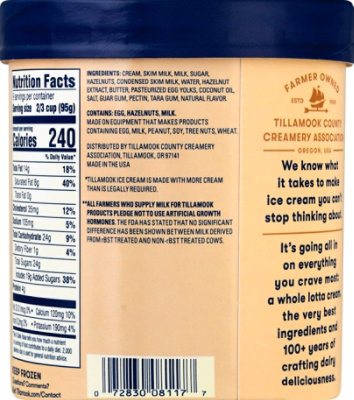 Tillamook Oregon Hazelnut and Salted Caramel Ice Cream - 48 Oz - Image 8