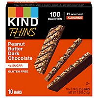 Kind Thins Peanut Butter Dark Chocolate - 10-.74 OZ - Image 1