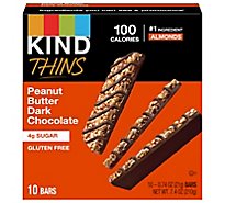 Kind Thins Peanut Butter Dark Chocolate - 10-.74 OZ