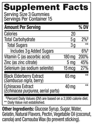 OLLY Active Immunity + Elderberry Gummies Berry Brave - 45 Count - Image 3