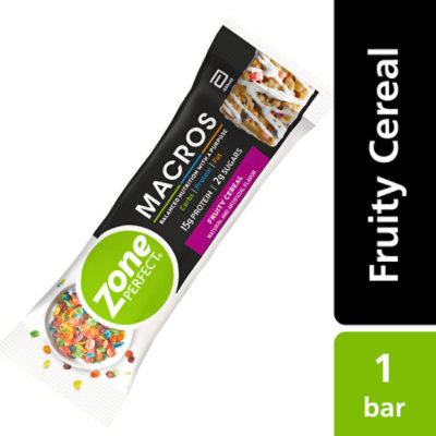 Zoneperfect Macros Fruity Cereal Bar - 1.76 OZ