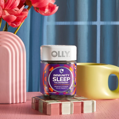 OLLY Immunity Sleep + Elderberry Gummies Midnight Berry - 36 Count - Image 4