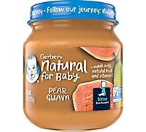 Gerber 2nd Foods Natural Pear Guava - 4 OZ