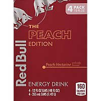 Red Bull Peach Energy Drink - 4-12 Fl. Oz. - Image 6