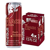 Red Bull Peach Energy Drink - 4-12 Fl. Oz. - Image 1