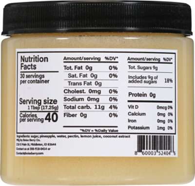 Boise Berry Pina Colada Freezer Jam - 19 OZ - Image 6