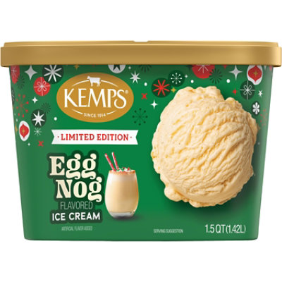 Kemps Limited Edition Eggnog Ice Cream - 48 Oz - Image 1