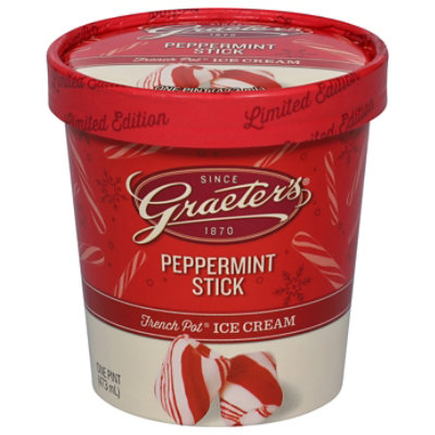 Graeters Peppermint Stick Ice Cream - 16 OZ - Image 3