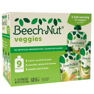 Beech-Nut Baby Food Veggies Stage 2 Variety Pack - 9-3.5 Oz