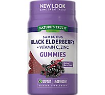 Nature's Truth Elderberry plus Vitamin C and Zinc Gummies - 50 Count