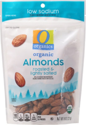 O Organics Almonds Roasted Lightly Salted - 8 OZ - Image 2